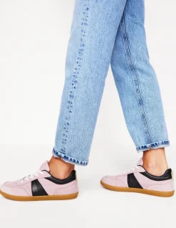 Erin Retro Tennis Trainers-Vintage Mauve/Navy-Boden Best