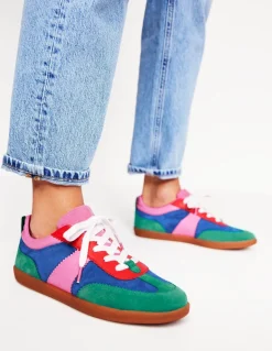 Erin Retro Tennis Trainers-Multi Colourblock-Boden Flash Sale