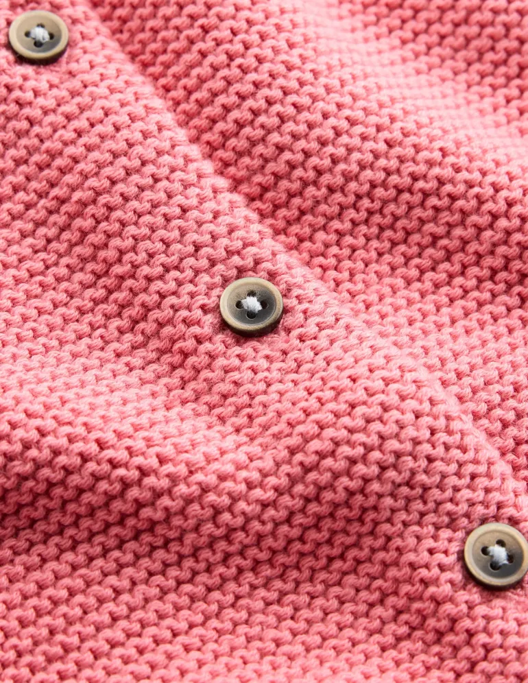 Essential Crew Neck Cardigan-Formica Pink-Boden Discount