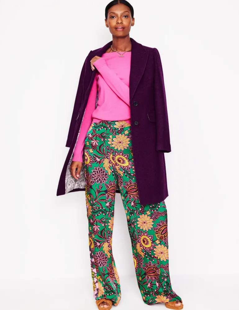 Eva Cashmere Boat Neck Sweater-Pink Tourmaline-Boden Hot