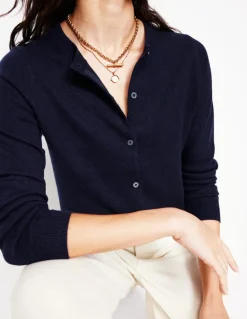 Eva Cashmere Crew Cardigan--Boden Hot