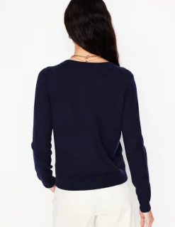 Eva Cashmere Crew Cardigan--Boden Hot