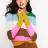 Eva Cashmere Crew Neck Sweater-Multi, Rainbow-Boden Fashion