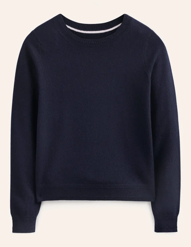 Eva Cashmere Crew Neck Sweater--Boden Clearance