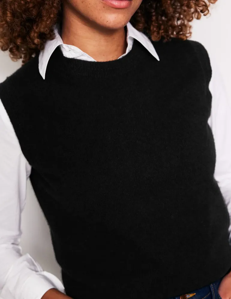 Eva Cashmere Vest--Boden Fashion