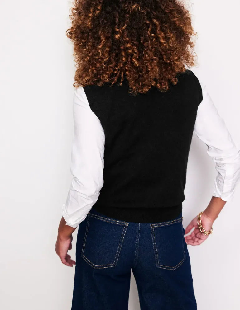 Eva Cashmere Vest--Boden Fashion