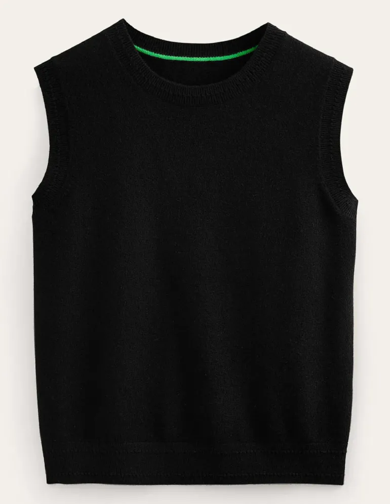 Eva Cashmere Vest--Boden Fashion