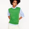 Eva Cashmere Vest-Paradise Green-Boden Best