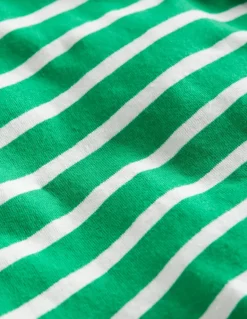 Everyday Breton T-Shirt-Highland Green/Grey Marl-Boden Outlet
