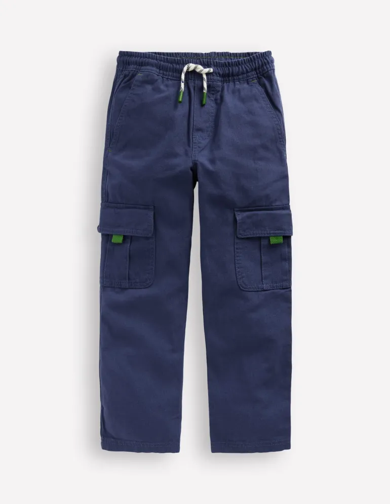 Everyday Cargo Trousers-Starboard Blue-Boden Store