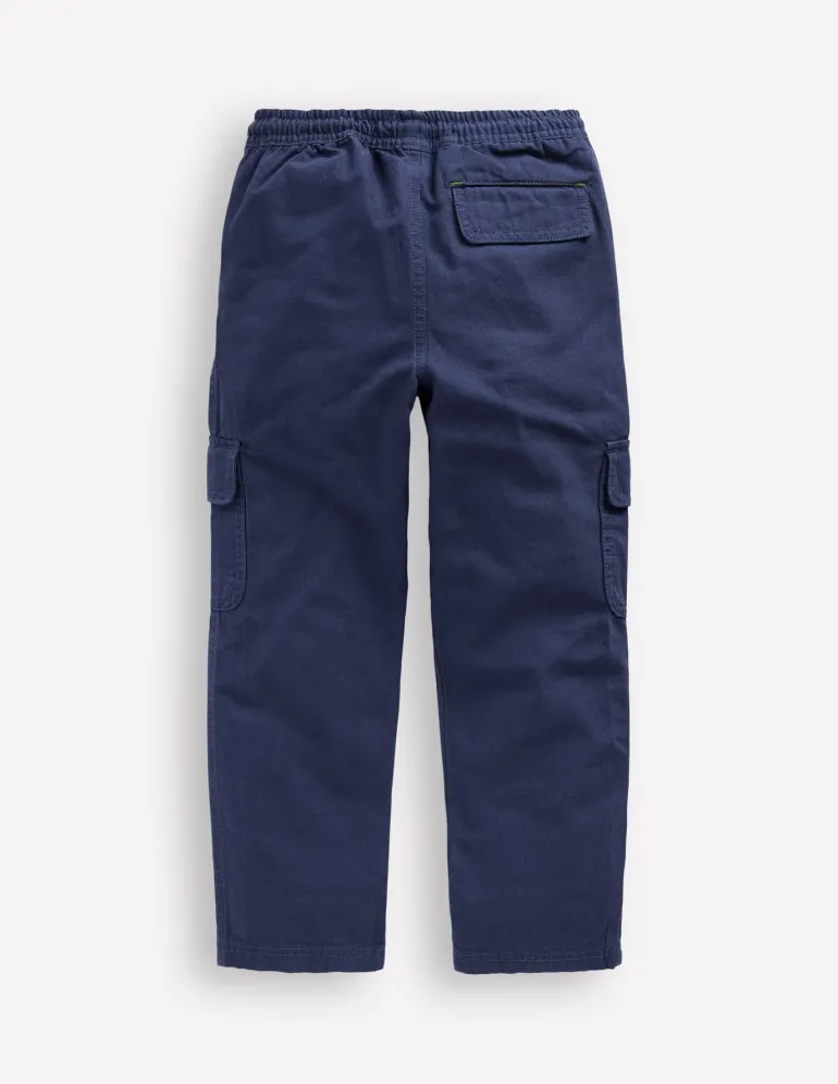 Everyday Cargo Trousers-Starboard Blue-Boden Store