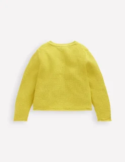 Everyday Cotton Cardigan-Lemon Yellow-Boden Sale