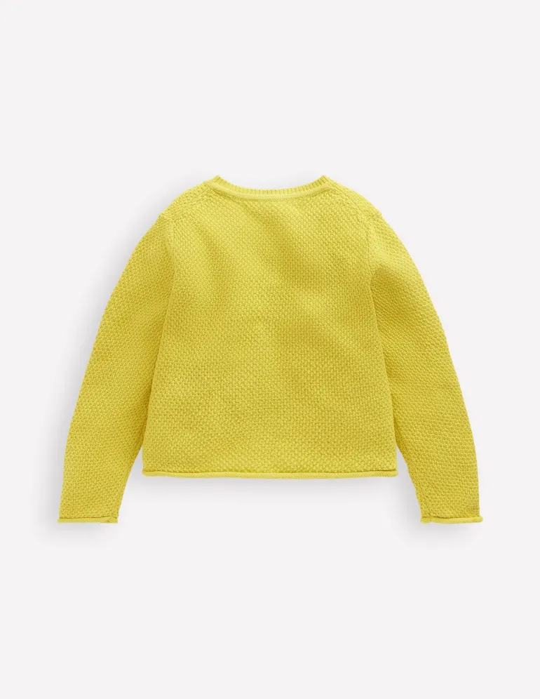 Everyday Cotton Cardigan-Lemon Yellow-Boden Sale