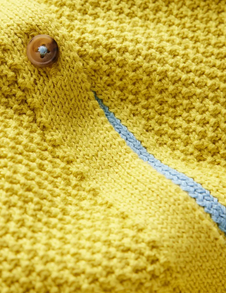 Everyday Cotton Cardigan-Lemon Yellow-Boden Sale