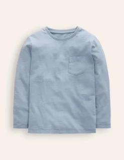 Everyday Long Sleeve T-Shirt-Pebble Blue-Boden Cheap