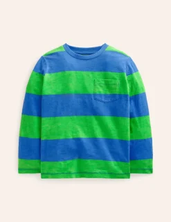 Everyday Long Sleeve T-Shirt-Greek Blue/ Green-Boden Best