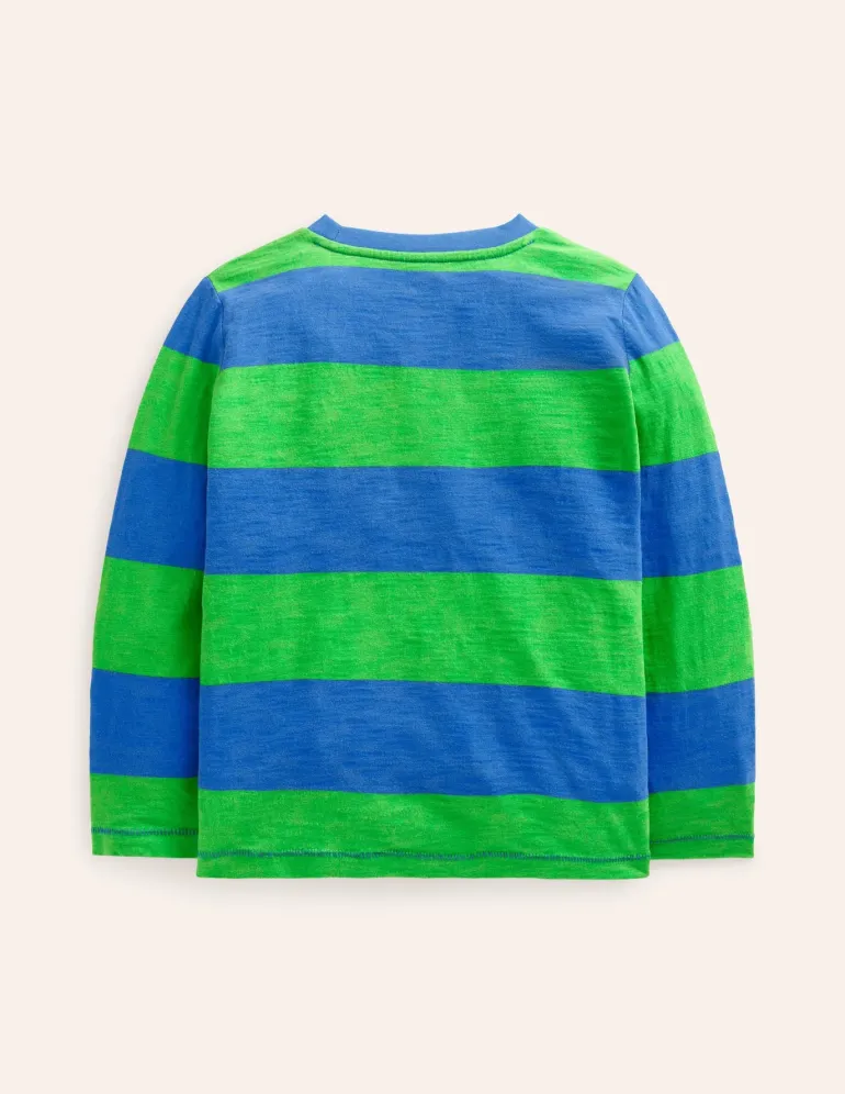 Everyday Long Sleeve T-Shirt-Greek Blue/ Green-Boden Best