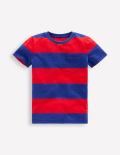 Everyday Short Sleeve T-Shirt-Rockabilly Red / Orion Blue-Boden Outlet