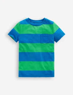 Everyday Short Sleeve T-Shirt-Sapling Green / Starboard Blue-Boden Store