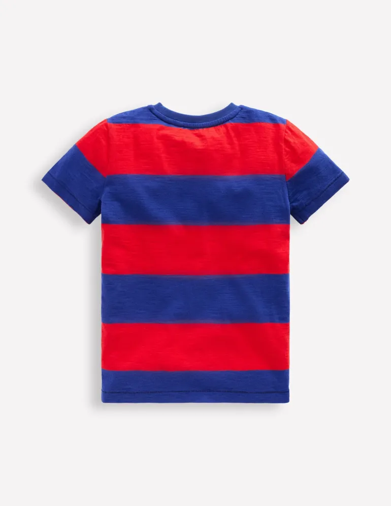 Everyday Short Sleeve T-Shirt-Rockabilly Red / Orion Blue-Boden Outlet