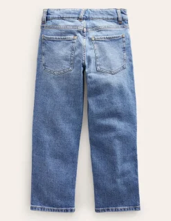 Everyday Straight Jeans-Mid Wash Denim-Boden Clearance