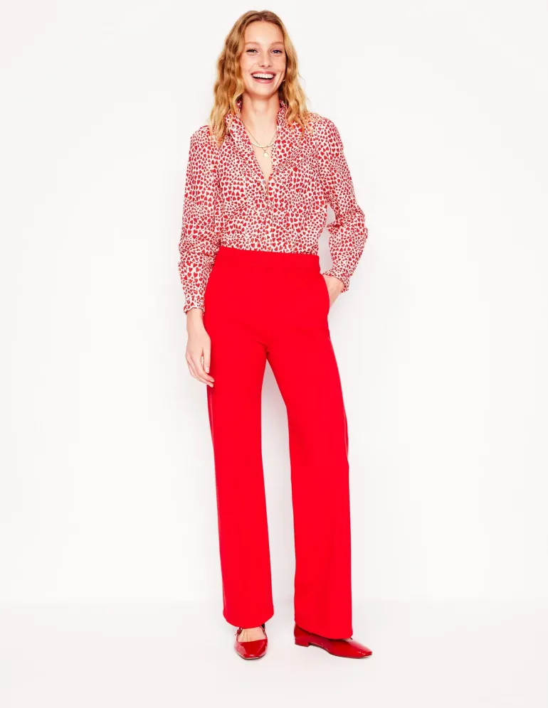 Felicity Cotton Blouse-Ivory, Heart Cluster-Boden Shop