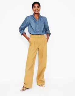 Felicity Denim Blouse-Light Authentic-Boden New