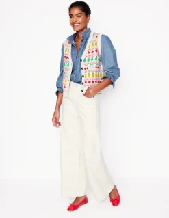 Felicity Denim Blouse-Light Authentic-Boden New