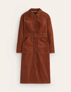 Flora Cord Midi Shirt Dress--Boden Best Sale