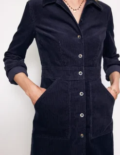 Flora Cord Shirt Dress--Boden Shop