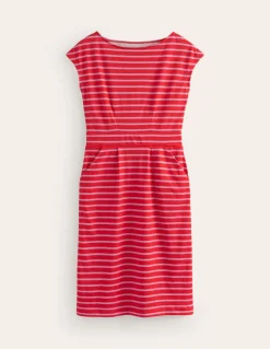 Florrie Jersey Dress-Rouge, Lilac Stripe-Boden Flash Sale