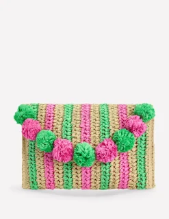 Fringe Raffia Clutch--Boden Best