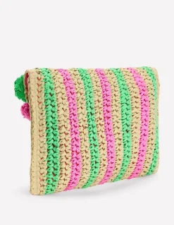 Fringe Raffia Clutch--Boden Best