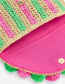 Fringe Raffia Clutch--Boden Best