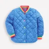 Fun Borg Lined Bomber-Peacock Plume Blue Heartburst-Boden Flash Sale