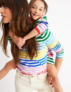Fun Breton Dress-Multi Stripe-Boden Cheap