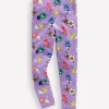 Fun Leggings-Aster Purple Small Flower Cat-Boden Best Sale