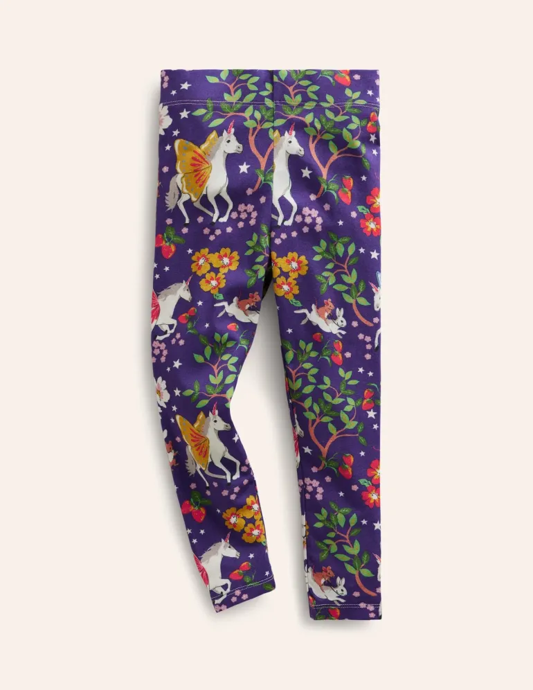 Fun Leggings-Blue Enchanted Unicorn-Boden Best Sale
