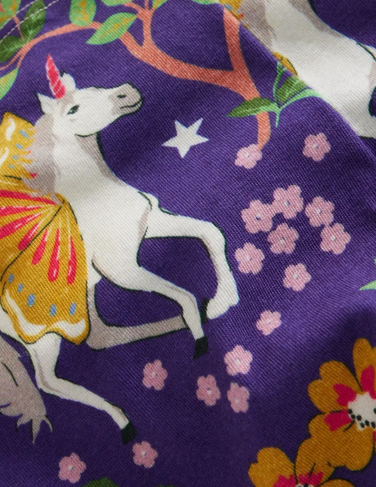 Fun Leggings-Blue Enchanted Unicorn-Boden Best Sale