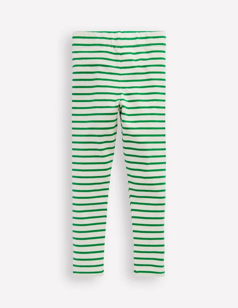 Fun Leggings-Green Stripe-Boden Shop