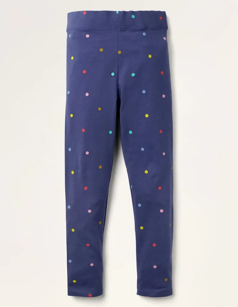 Fun Leggings-Starboard Blue Confetti Spot-Boden Best Sale