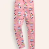 Fun Leggings-Vintage Pink Christmas Trees-Boden Clearance
