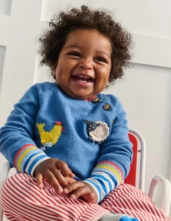 Fun Logo Sweater-Bluejay Farm-Boden New