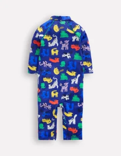 Fun Sun Safe Surfsuit-Sapphire Blue Rainbow Pets-Boden Cheap