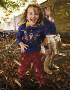 Fun Superstitch Grid T-shirt-Sapphire Blue-Boden New