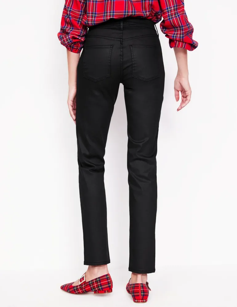 Girlfriend Jeans-Black Coated-Boden Hot