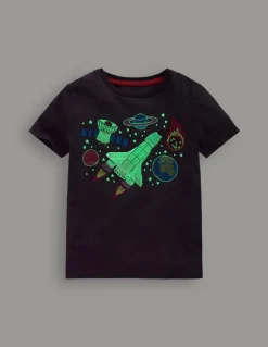 Glow Superstitch T-shirt-Robot Blue Space-Boden Flash Sale