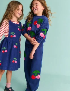 Graphic Boucle Sweatshirt-Starboard Blue Cherries-Boden Store