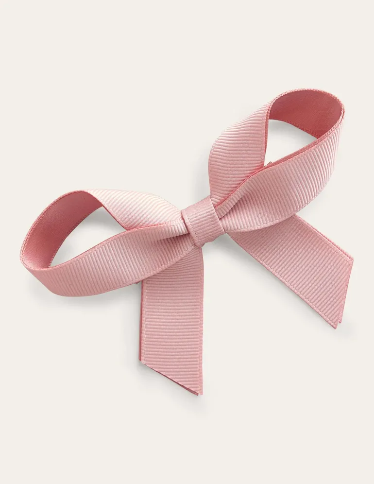 Grosgrain Hair Bow-Boto Pink-Boden Online