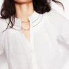 Hammered Disk Layered Necklace--Boden Clearance